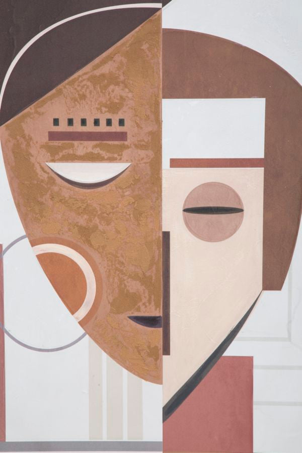DIPINTO SU TELA VISAGE ETHNIQUE CM 60X2,7X80