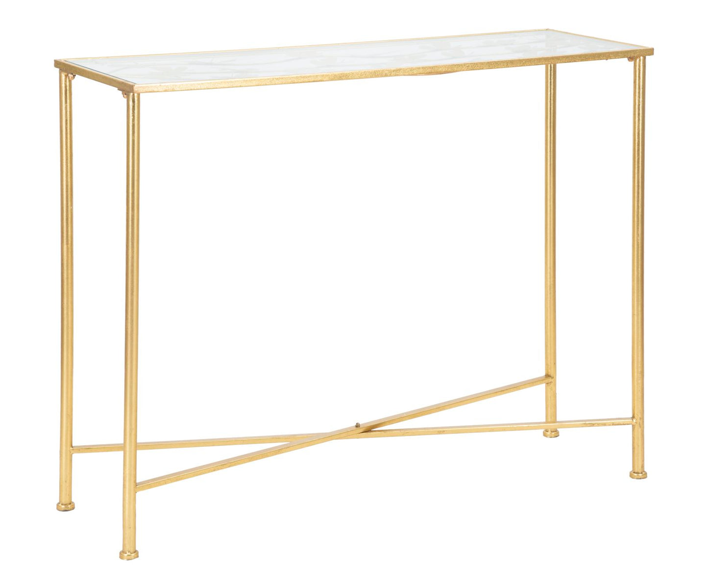 CONSOLE PAPILLONS VERRE CM 100X35X80