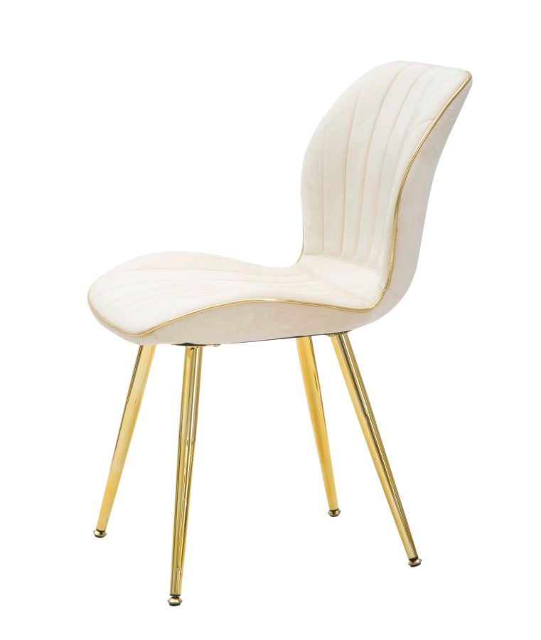 SEDIA PARIS SPACE CREMA /OR ENSEMBLE 2 PZ CM 46X58X77