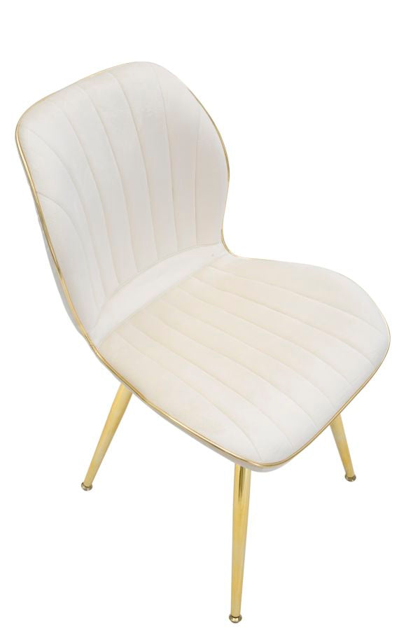 SEDIA PARIS SPACE CREMA /OR ENSEMBLE 2 PZ CM 46X58X77