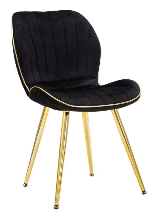 SEDIA PARIS SPACE NERA /OR ENSEMBLE 2 PZ CM 46X58X77
