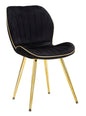 SEDIA PARIS SPACE NERA /OR ENSEMBLE 2 PZ CM 46X58X77