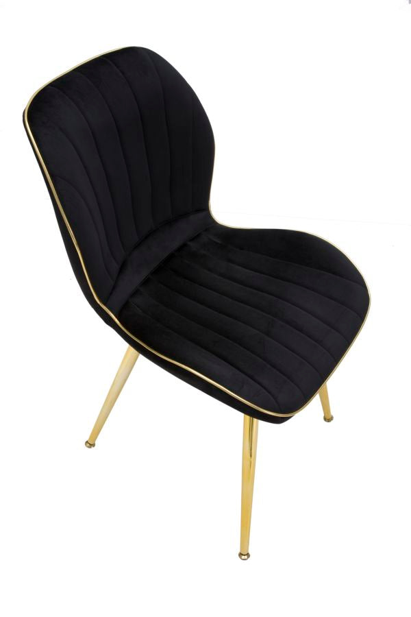 SEDIA PARIS SPACE NERA /OR ENSEMBLE 2 PZ CM 46X58X77