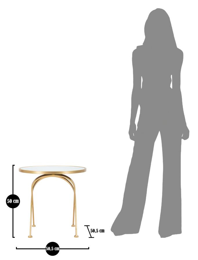 TAVOLINETTO GLAM MAT CM ? 50,5X50