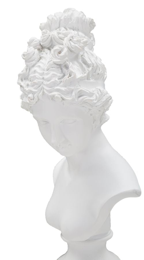 SCULTURA STATUA FEMME C/PIEDISTALLO CM 11X10,5X35,5