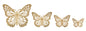 FARFALLE DA MURO SET 4 PZ CM 35X2X29-25X2X19-20,5X2X16-16X2X12
