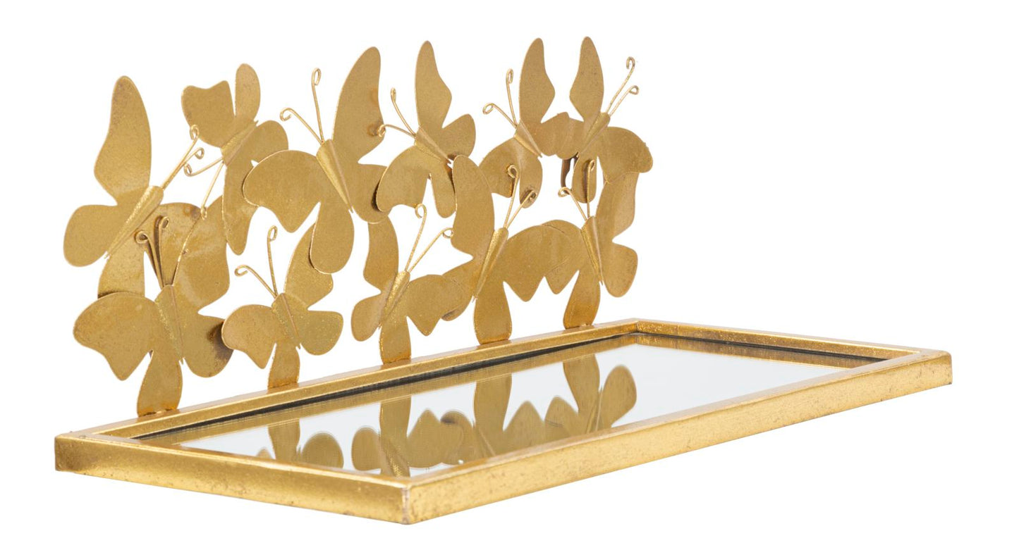 COMODINO MENSOLA PAPILLONS COPPIA CM 43X19,2X16,5