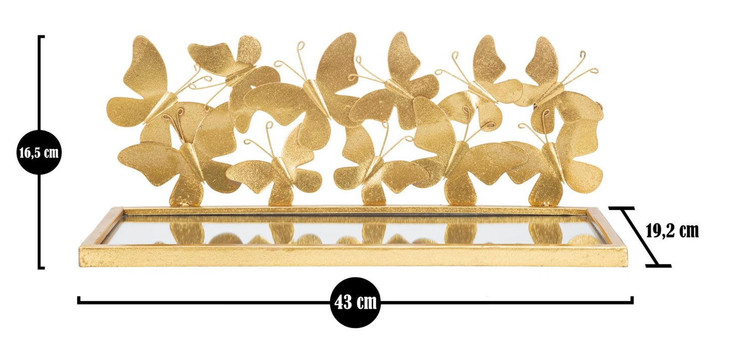 COMODINO MENSOLA PAPILLONS COPPIA CM 43X19,2X16,5