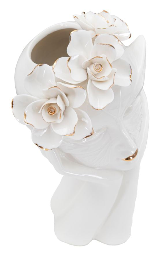 MASQUE FEMME VASO CM 16,5X14X27,3