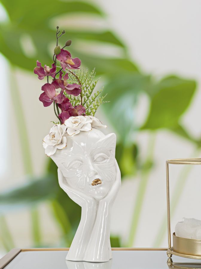 MASQUE FEMME VASO CM 16,5X14X27,3