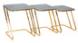 TAVOLINETTI ENSEMBLE SIMPLE 3PZ CM 44X50,5X55,5-39X49X51-34X47X45