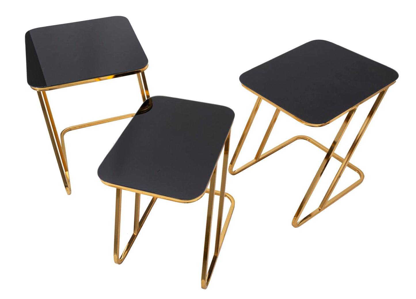 TAVOLINETTI ENSEMBLE SIMPLE 3PZ CM 44X50,5X55,5-39X49X51-34X47X45