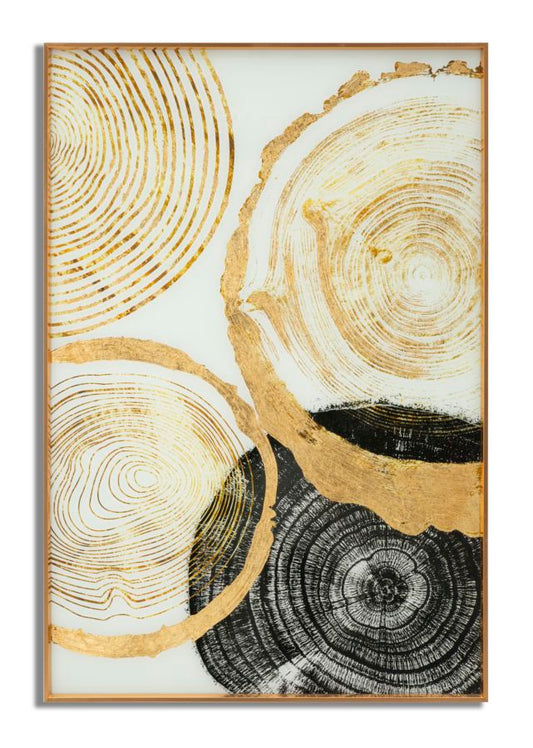 PANNELLO VETRO C/CORNICHE 
BOIS¨¦ CM 60X3,5X90