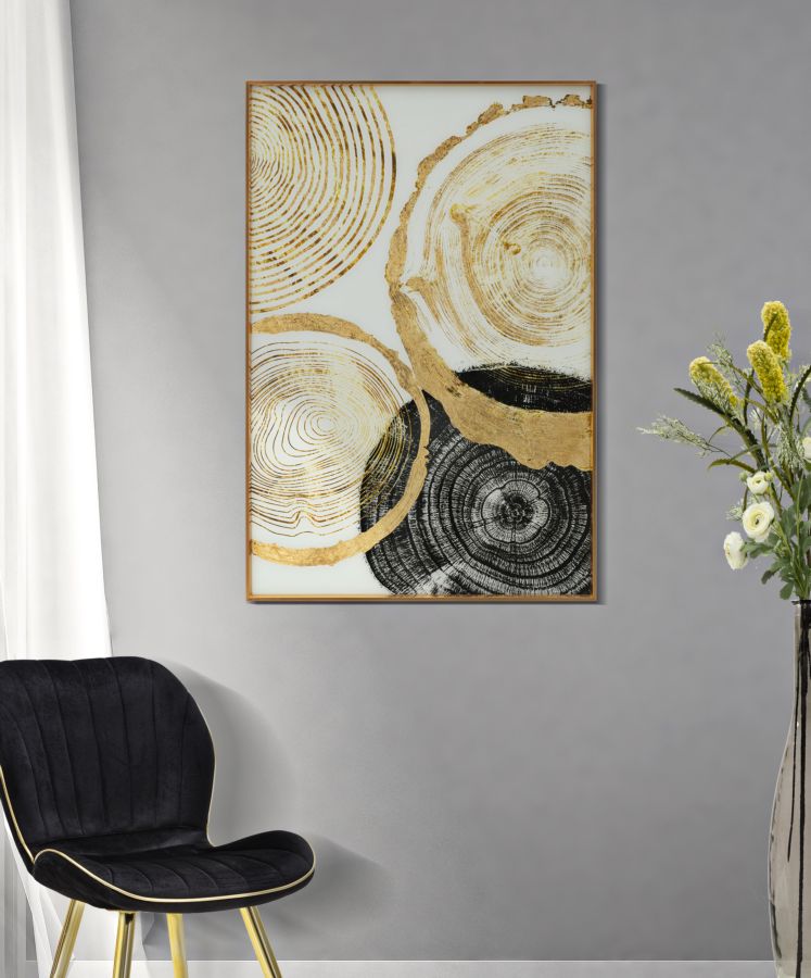PANNELLO VETRO C/CORNICHE 
BOIS¨¦ CM 60X3,5X90