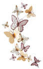 PANNELLO DA MURO PAPILLONS ORO/BORDEAUX C CM 59,5X4X111,5
