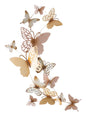 PANNELLO DA MURO PAPILLONS ORO/ROSA C CM 59,5X4X111,5
