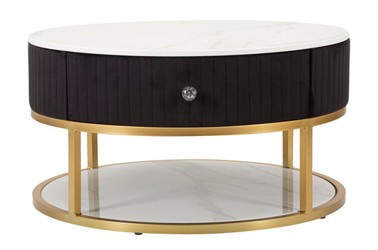 TAVOLO DA CAFFE' MONTPELLIER NERO CM ? 75X36