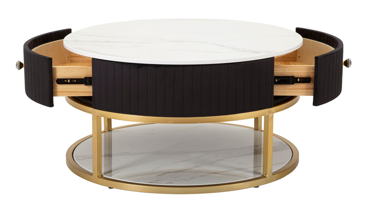 TAVOLO DA CAFFE' MONTPELLIER NERO CM ? 75X36