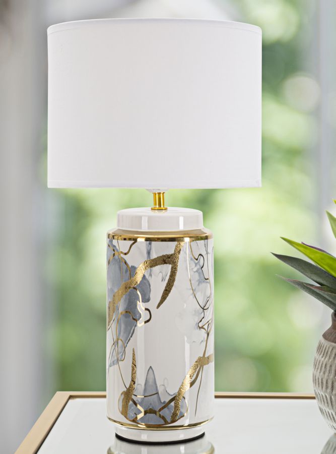LAMPADA DA TAVOLO GLAM ABSTRAIT NOIR CM ? 25X48