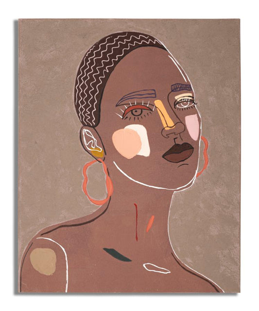 DIPINTO SU TELA TRIBAL -A- CM 80X2,8X100