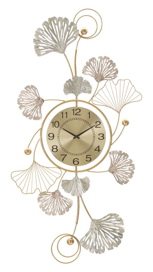 PANNEAU EN FERRO LEAVY C/OROLOGIO CM 52,5X3,5X102