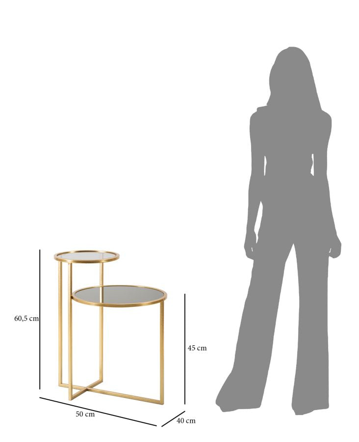 TAVOLINETTO 2 NIVEAUX CM 50X40X60,5