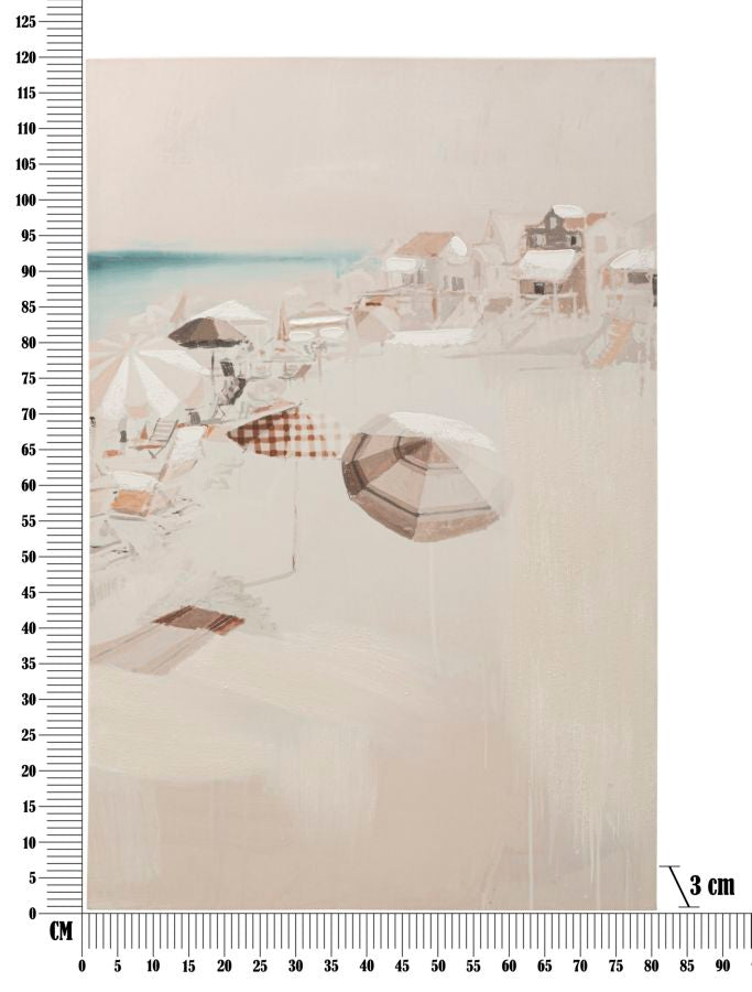 STAMPA DIPINTA PLAGE -B- CM 80X3X120