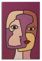 STAMPA DIPINTA VISAGES NOUVEAU -A- CM 60X3X90