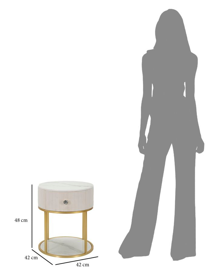 COMODINO MONTPELLIER CREMA CM ? 42X48
