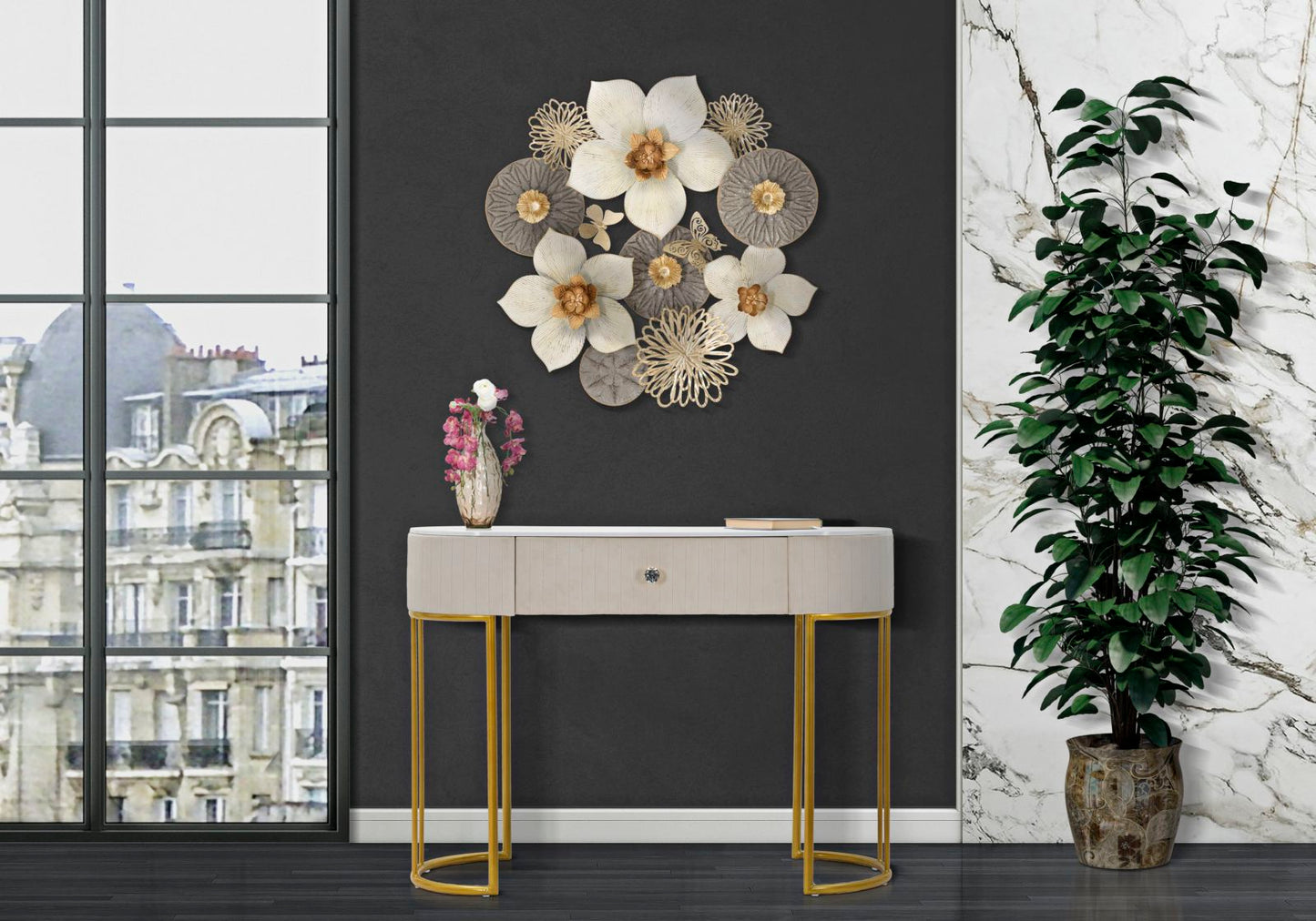 CONSOLE MONTPELLIER CREMA CM 100X40X75