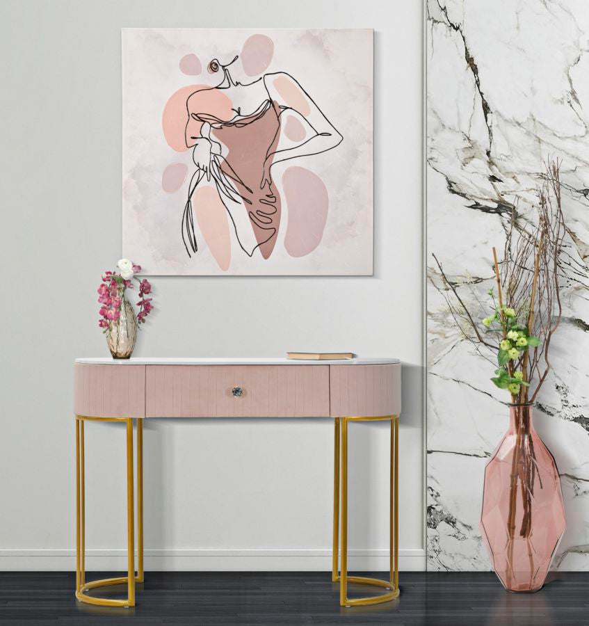 CONSOLE MONTPELLIER ROSE CM 100X40X75