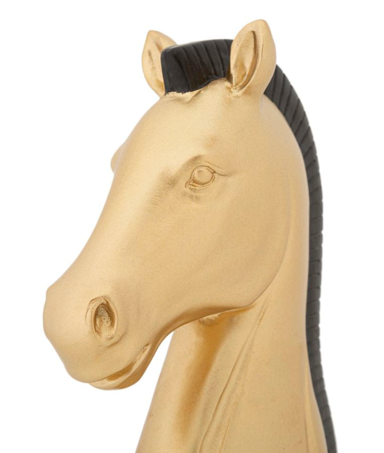 CAVALLO ORO ET NERO CM 10,5X8,5X19