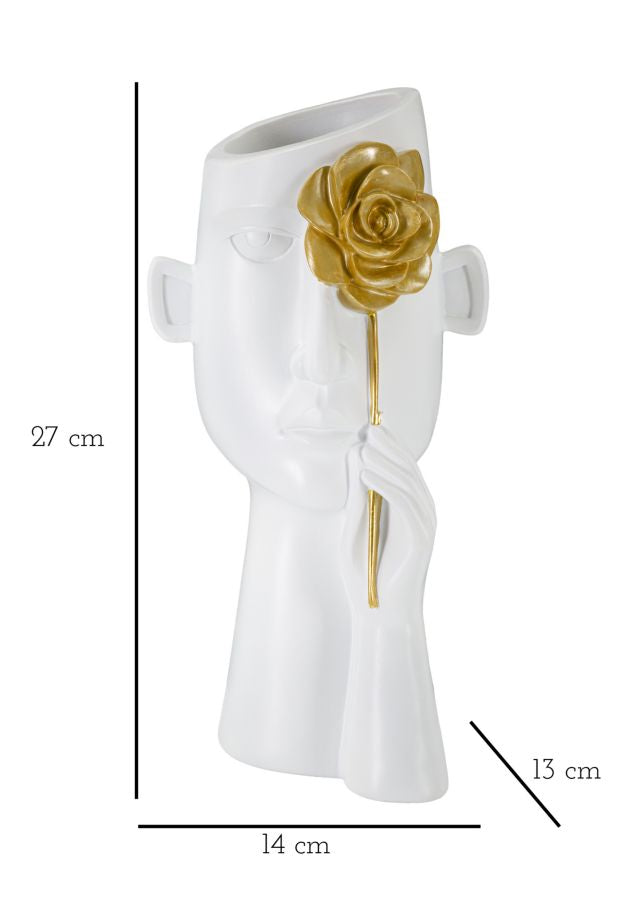 VASO VISAGE C/FIORE CM 14X13X27