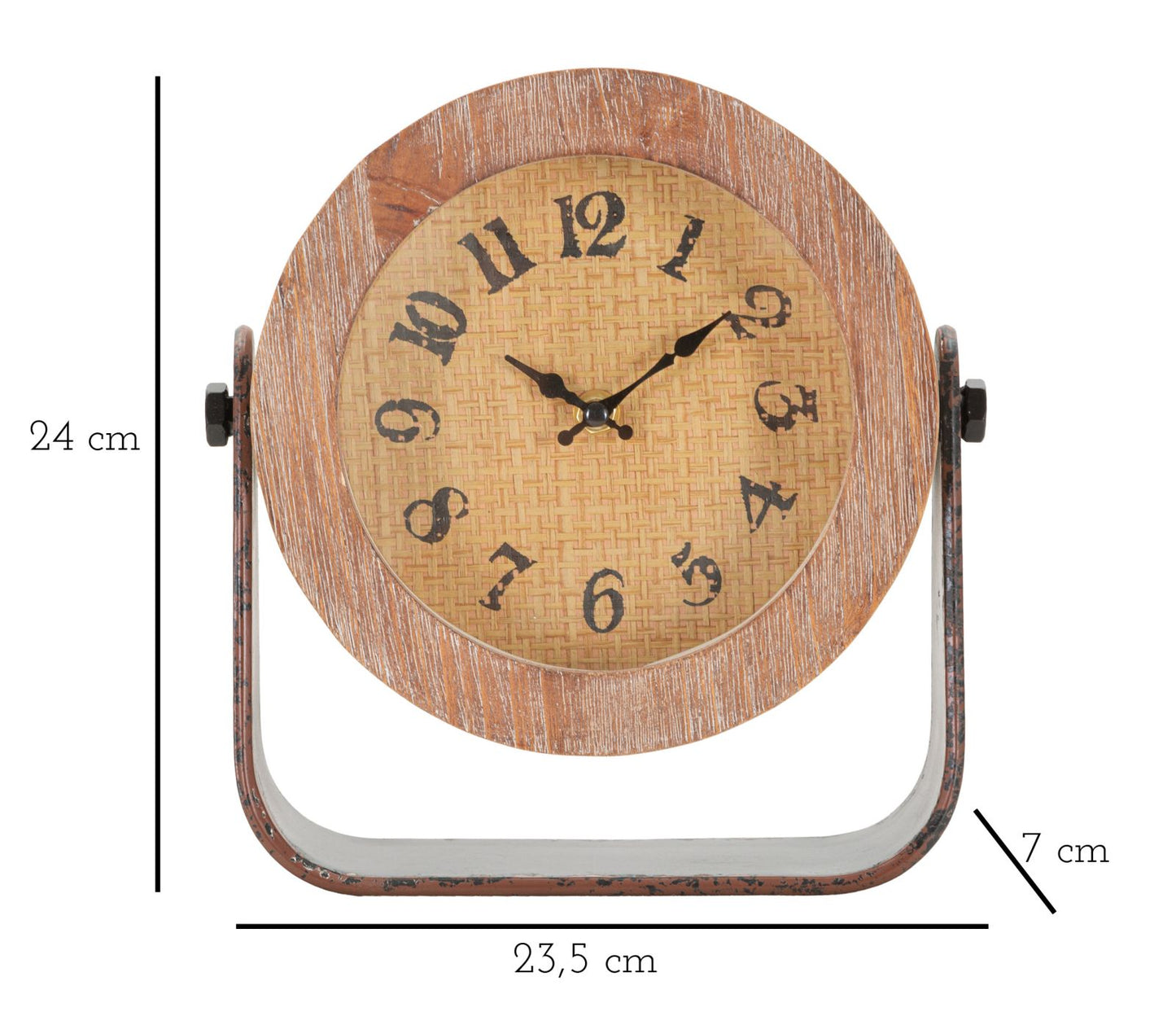 OROLOGIO DA TAVOLO ROND CM 23,5X7X24