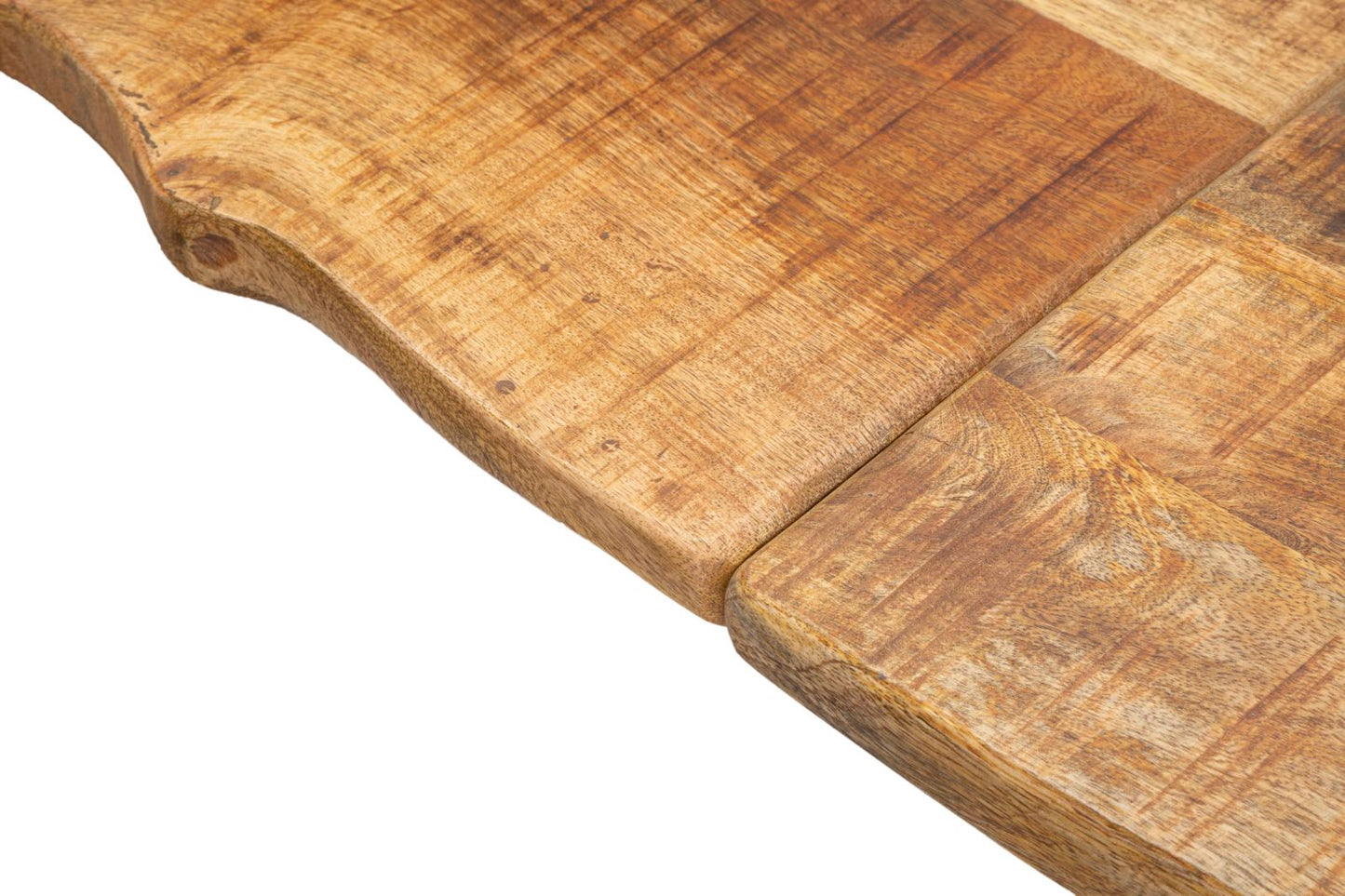 TAVOLO DA PRANZO BORD TOUT. CM 180X90X77-LUNGHEZZA TOTALE 280 (LEGNO DI MANGO)