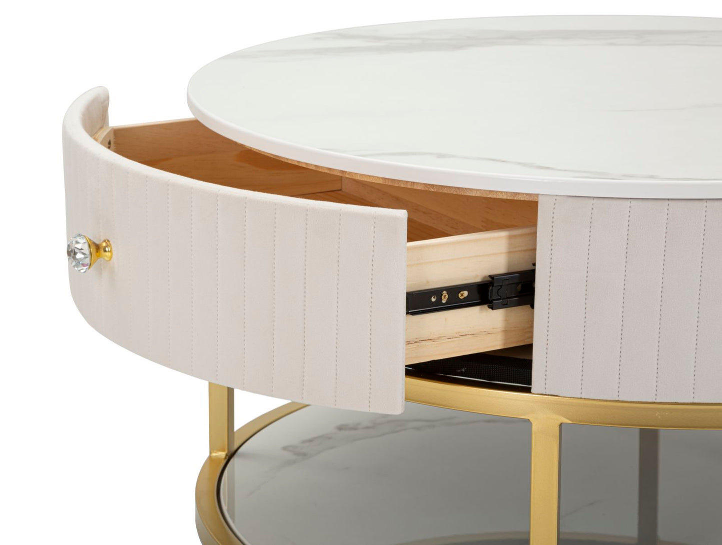 TAVOLO DA CAFFE' MONTPELLIER CREMA CM ? 75X36