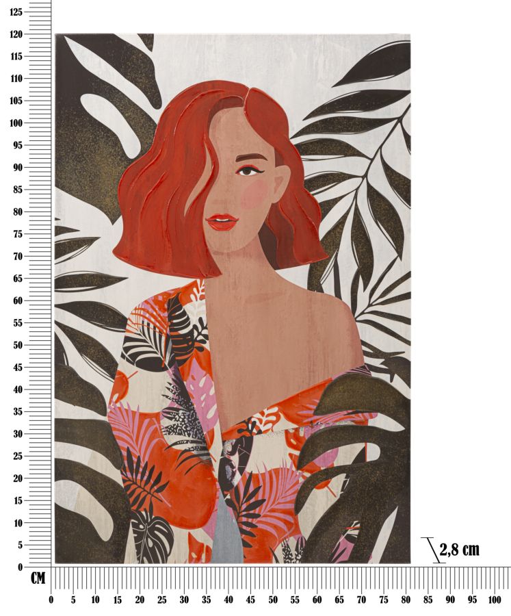 STAMPA DIPINTO DAME JUNGLE -A- 80X2,8X120