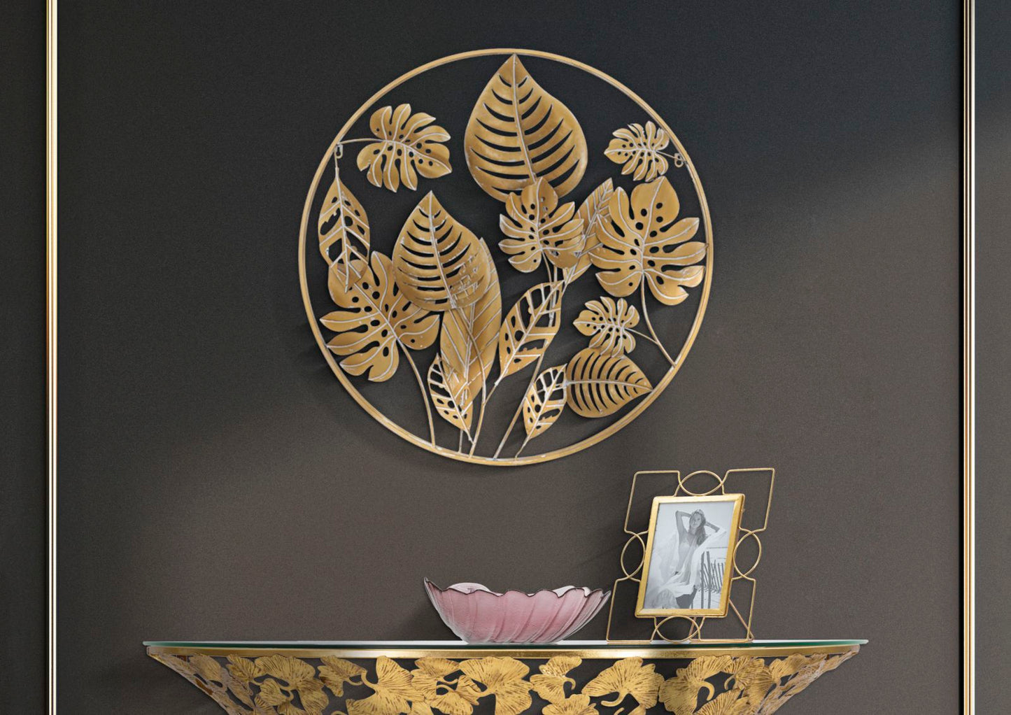 PANNELLO EN FERRO JUNGLE ROND CM ? 80X6.5