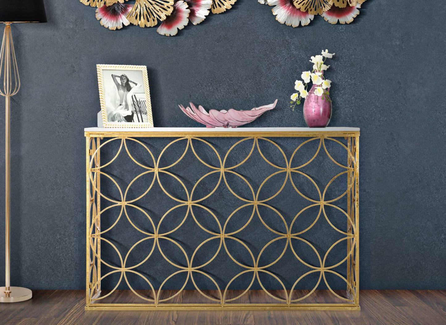 CONSOLE ¨¦TOILE MARBRE CM 120X40X80