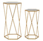 TAVOLINETTO ESAGONAL COPPIA CM ? 50X100-40X80