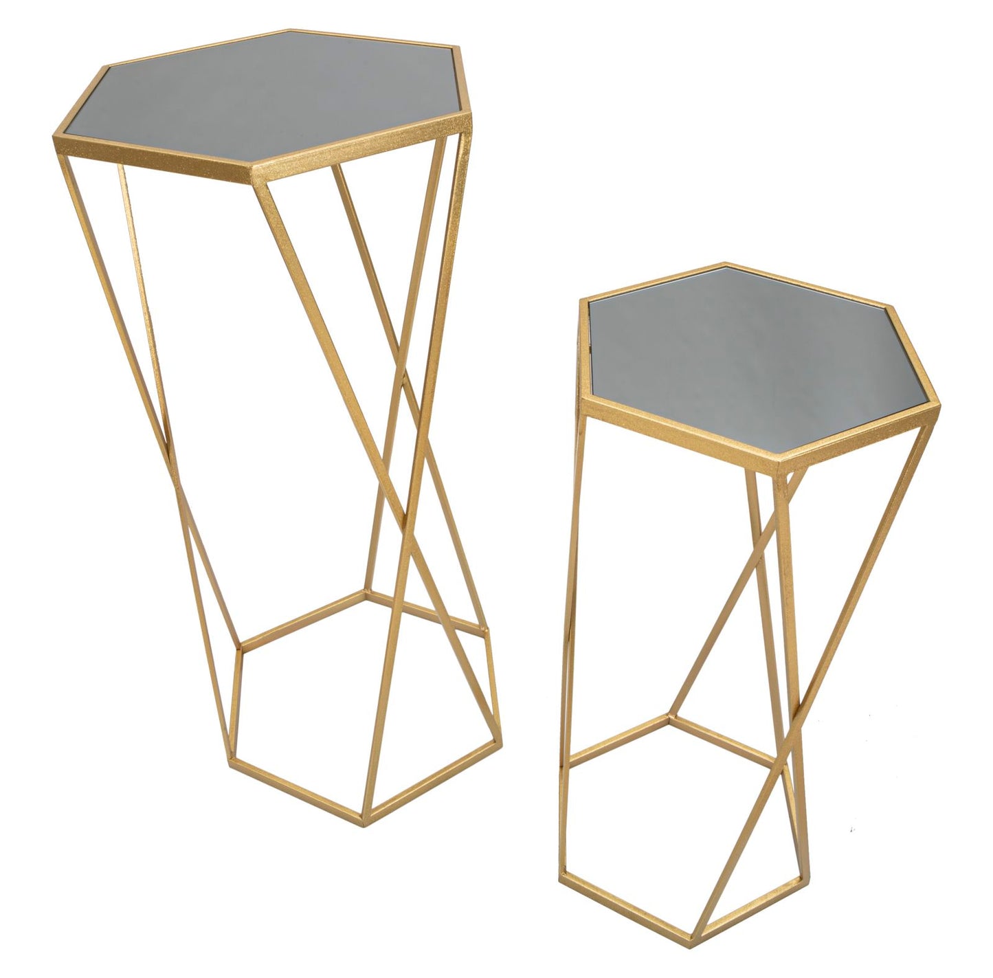 TAVOLINETTO ESAGONAL COPPIA CM ? 50X100-40X80
