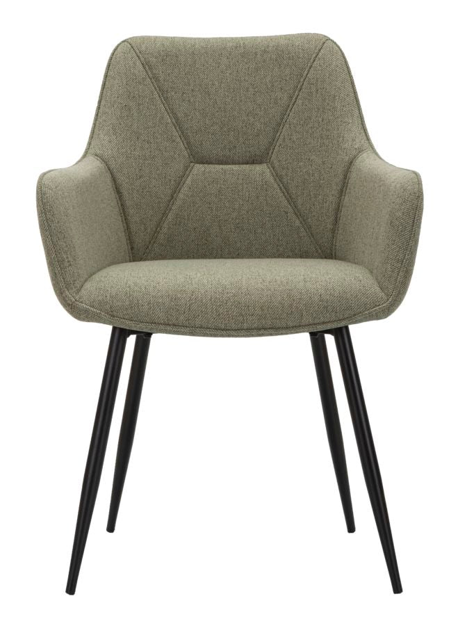 SEDIA VICENZA VERDE JEU 2 PZ CM 58X63X85,5