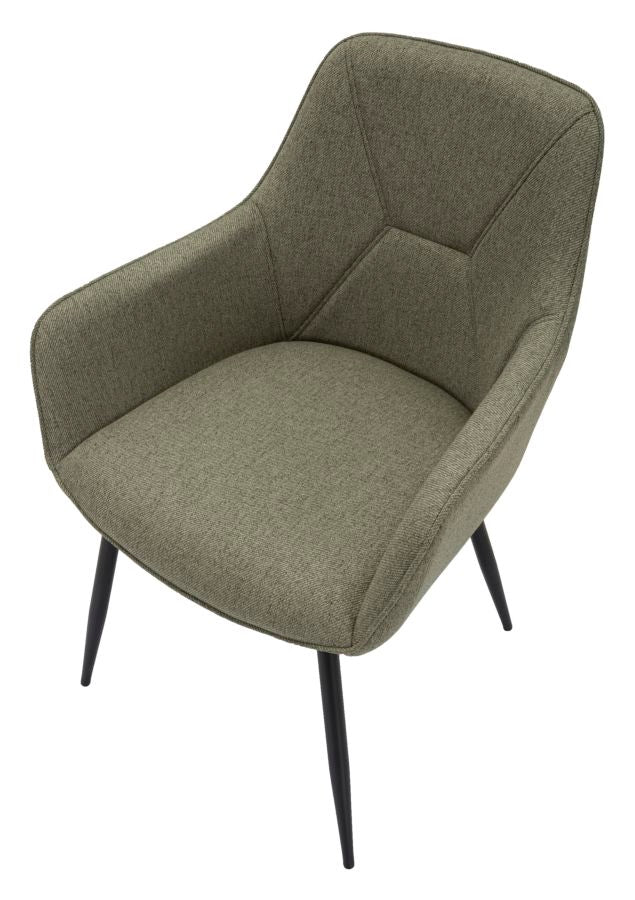 SEDIA VICENZA VERDE JEU 2 PZ CM 58X63X85,5