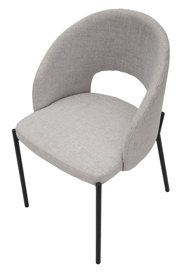 SEDIA HELSINKI GRIGIA ENSEMBLE 2 PZ CM 51X53X80