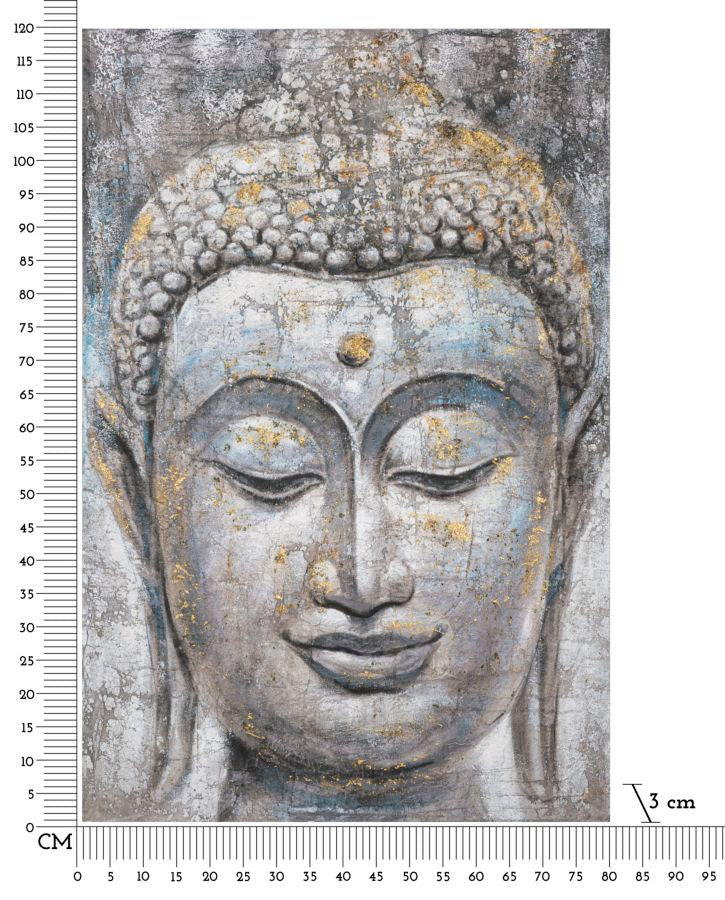 DIPINTO SU TELA FACE BOUDDHA LUMI¨¨RE -A- CM 80X3X120