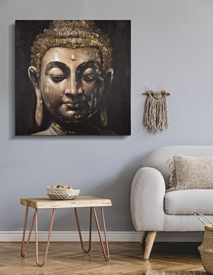 DIPINTO SU TELA BOUDDHA -B- CM 100X3X100