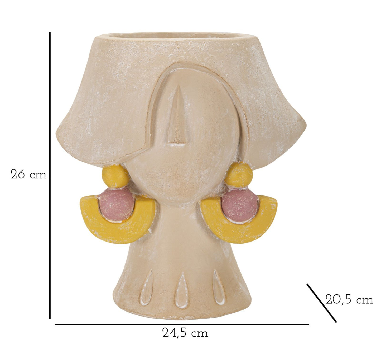 VASO ¨¦L¨¦GANT -B- CM 24,5X20,5X26