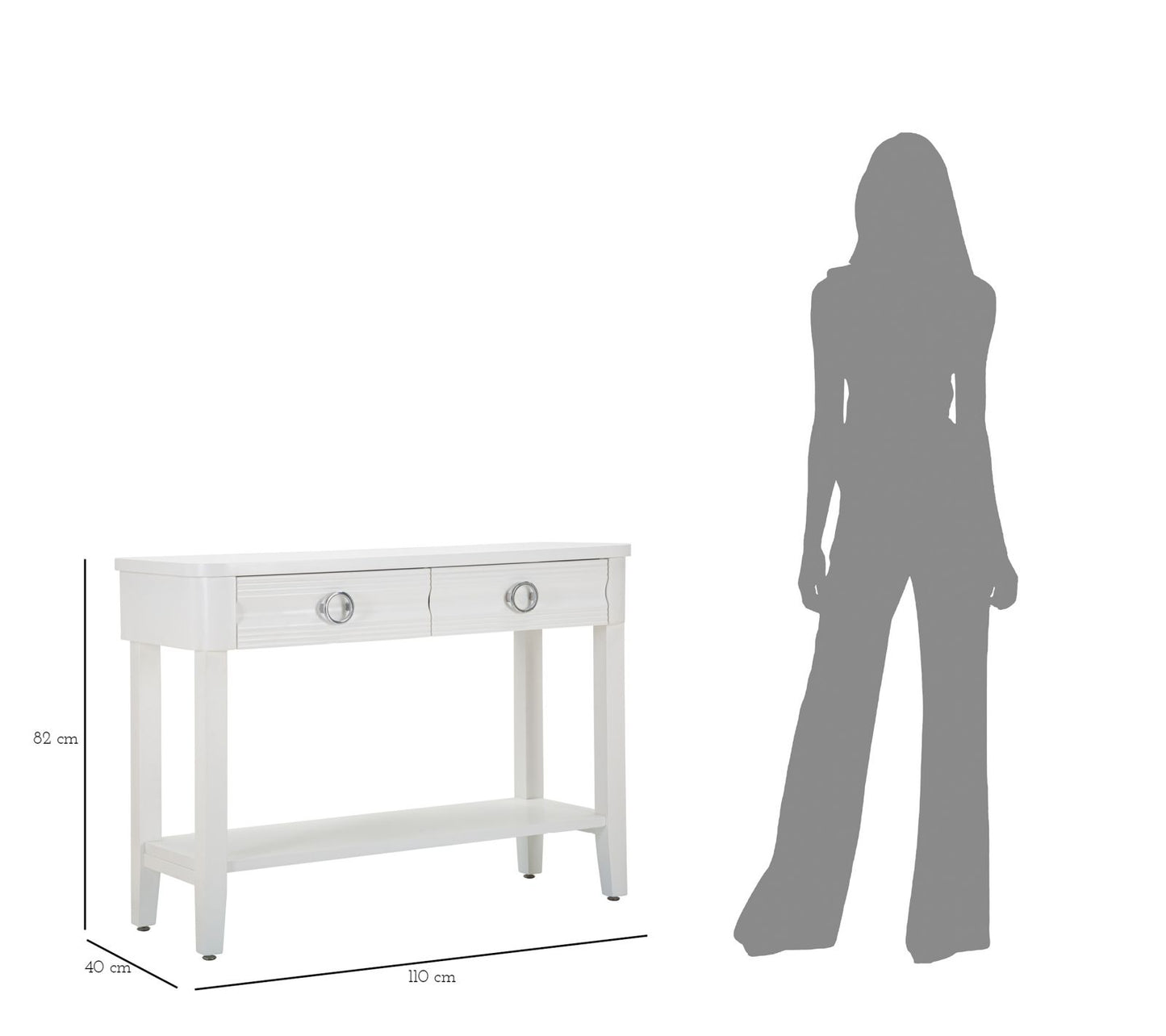 CONSOLE BRILLANT CM 110X40X82