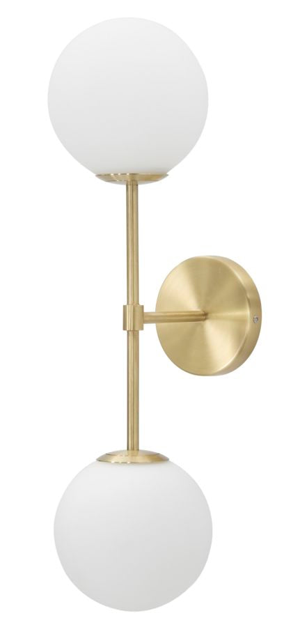 LAMPADA DA MURO GLAMY DOPPIA CM 15x21x55