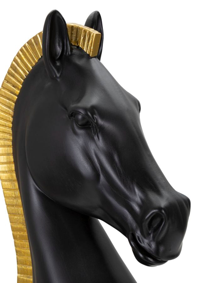 CAVALLO NERO E ORO CM ? 18,5X50